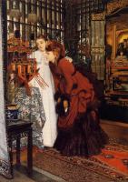 Tissot, James - Young Women Looking at Japanese Objects